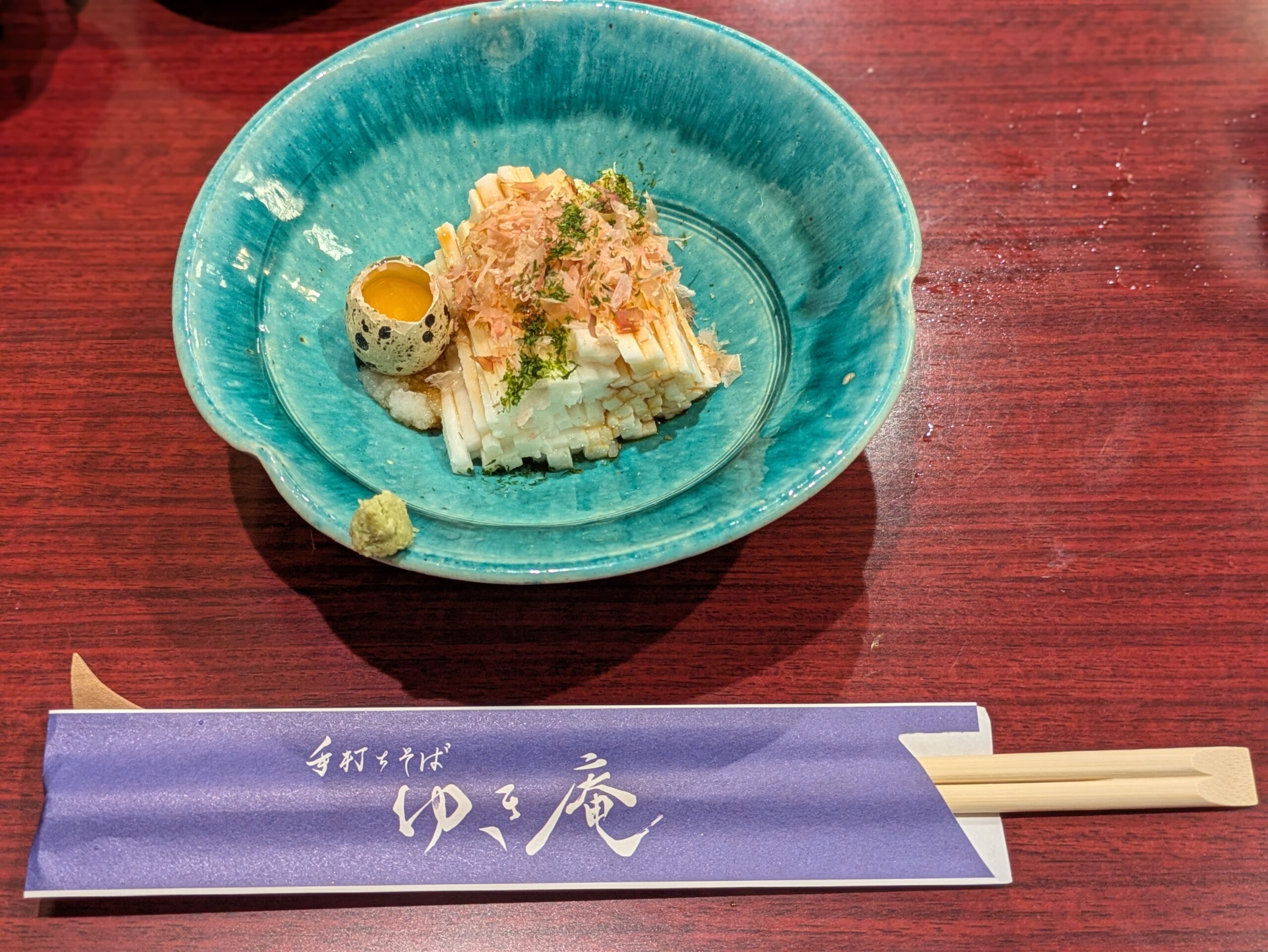 御徒町「ゆき庵」で食べた長芋の千切り